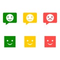 Smiley, emoticon set. Sad, happy, angry faces.Funny cartoon character.Mood. Web icon.