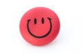 Smiley face ball background on the white background. Royalty Free Stock Photo