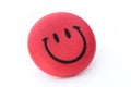 Smiley face ball background on the white background Royalty Free Stock Photo