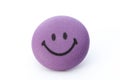 Smiley face ball background on the white background. Royalty Free Stock Photo