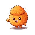 Smiley Face Chicken Nugget Cartoon