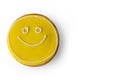 Smiley face cookie. Royalty Free Stock Photo