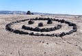 Smiley face in the desert Royalty Free Stock Photo