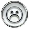 Smiley Face, dissatisfied grey