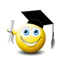 Smiley face Graduate Royalty Free Stock Photo