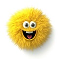 Smiley face happy Hairy cartoon emoticon mascot