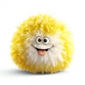 Smiley face happy hairy cartoon emoticon mascot