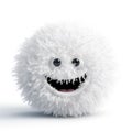 Smiley face happy hairy cartoon emoticon mascot