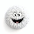 Smiley face happy hairy cartoon emoticon mascot