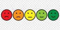 Smiley face icon set Royalty Free Stock Photo