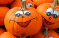 Smiley face pumpkin Royalty Free Stock Photo