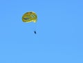 Smiley face yellow parasail Royalty Free Stock Photo
