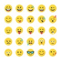 Smiley Flat Icons Set