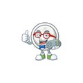 Smiley gamer chinese silver coin cartoon mascot style Royalty Free Stock Photo