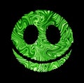 Smiley greenl illustration