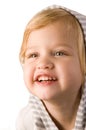 Smiley happy little girl close-up Royalty Free Stock Photo