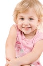 Smiley happy little girl close-up Royalty Free Stock Photo