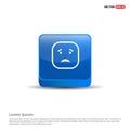 smiley icon, Face icon - 3d Blue Button Royalty Free Stock Photo