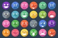 Smiley Icons Flat Design