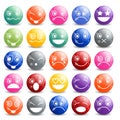 Smiley Icons Shiny Ball