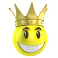 Smiley king Royalty Free Stock Photo