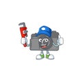 Smiley Plumber digital camera on mascot picture style