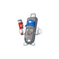 Smiley Plumber flashdisk on mascot picture style