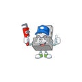 Smiley Plumber USB wireless adapter on mascot picture style