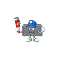 Smiley Plumber wireless speaker on mascot picture style