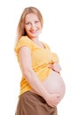 Smiley pregnant woman Royalty Free Stock Photo