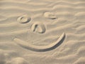 Smiley in the sand