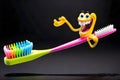 Smiley toothbrush personal mouth teeth brushing dental care