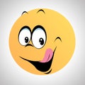 A Smiley type smailey face Royalty Free Stock Photo