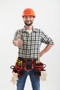 Smiley workman with tools