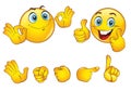 Smileys face with positive emotions