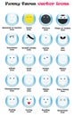 Smileys vector icons