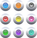 Smilie buttons Royalty Free Stock Photo