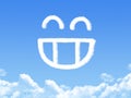 Smilie from cloud Royalty Free Stock Photo