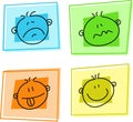 Smilie icons Royalty Free Stock Photo