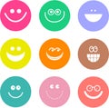 Smilie shapes Royalty Free Stock Photo