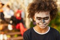 Smiling African Boy on Halloween Royalty Free Stock Photo