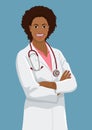 Smiling African female doctor