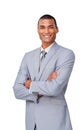 Smiling afro-american businessman Royalty Free Stock Photo