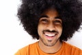 Smiling afro man with beard