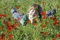 Smiling in an Anemones field