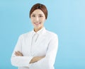 asian woman pharmacist doctor isolated