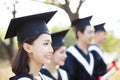 Smiling young woman at graduation Royalty Free Stock Photo