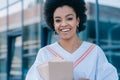 smiling attractive african american businesswoman Royalty Free Stock Photo