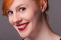 Smiling attractive redhead Royalty Free Stock Photo