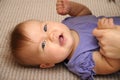 Smiling baby portrait Royalty Free Stock Photo